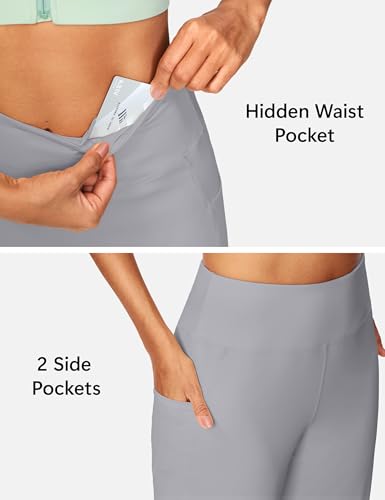 Image of ISEEGZ 15 inch / 18 inch / 21 inch / 25 inch Capri Pants for Women High Waist with Pockets Women's Capris Workout Yoga Pants Loose Straight Leg