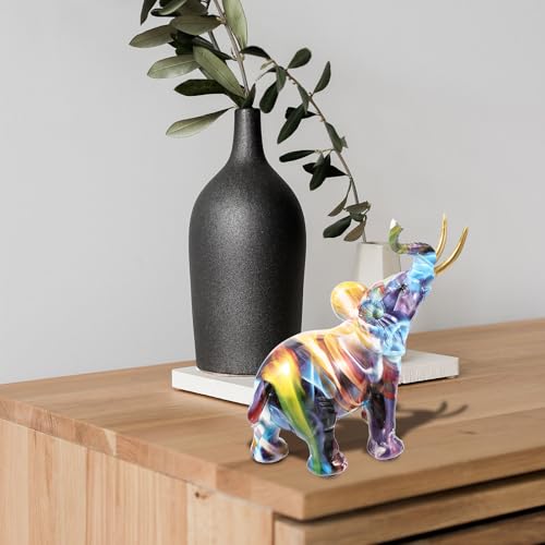 Cadeau décoration éléphant en résine moderne effet perle