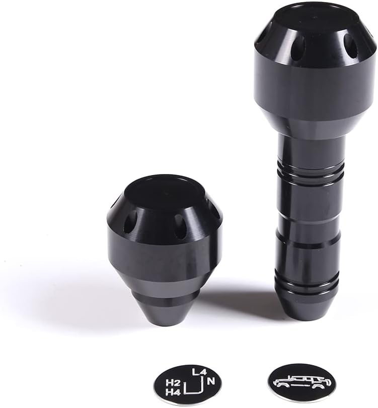 Car Shifter Knob Stick Head Replacement for Toyota FJ Cruiser 2007-2021 Accessories, Aluminum Alloy Automotive Gear Shift Handle Lever Head Replacement Interior Decoration (Black)