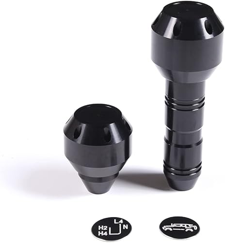 Miniatura 7 de HIRUFAIT Pomo de palanca de cambios de automóvil de repuesto para Toyota FJ Cruiser 2007-2021, accesorios de aleación de aluminio, manija de palanca