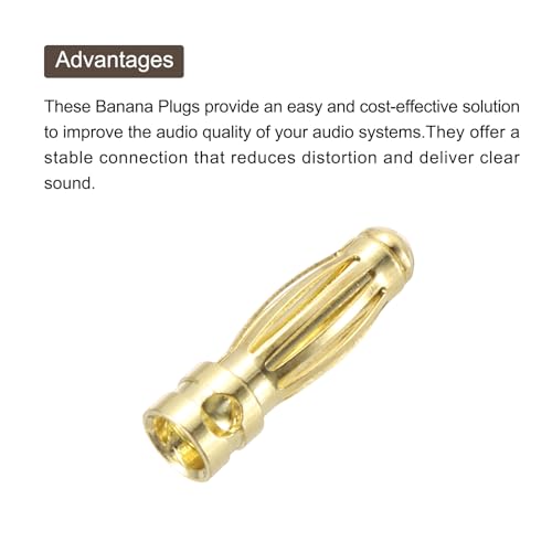 10 conectores banana hembra 3mm para altavoz miniatura 4