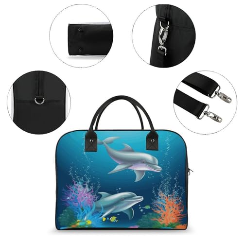 Bolso Tote con cierre y correa ajustable para laptop miniatura 6