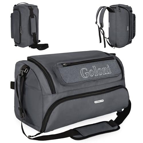 Gym Bag for Men,40L Large 3 in 1 Sports Duffle Bag with Shoes Compartment and Wet Pocket,Travel Backpack Weekender Overnight Bag for Travel, Gym, Sports