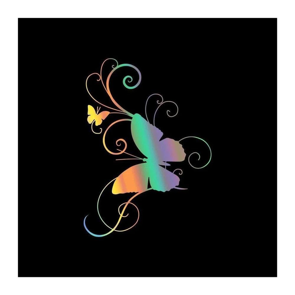 1PC Car Sticker Butterfly Vinyl Stickers and Decals Vinyl Car Styling(Reflective Laser)