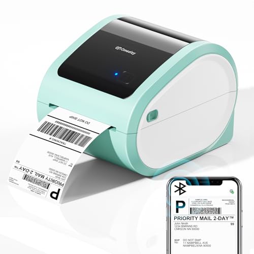 Image of Bluetooth Shipping Label Printer 4x6 - D520BT Wireless Thermal Label Printer for Small Business, Shipping Packages, Compatible with USPS, Shopify, Amazon