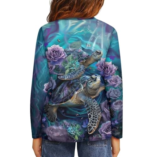 Image of Uourmeti Teens Girls Long Sleeve T Shirts Fall Outfits Boys Active Sportswear Running Tops