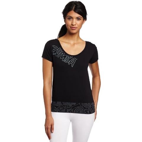 Zumba Fitness Damen Surf Side Sexy Back Top, Damen, schwarz, X-Small Cover