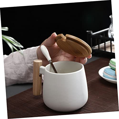 Cabilock 2 Conjuntos De Copo De Leite Com Tampa Copos Para Crianças Caneca De Café Vintage Copos De