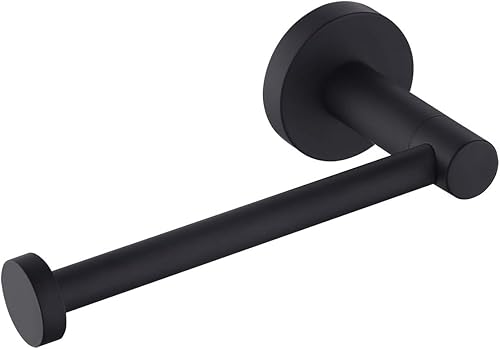 Miniatura 1 de Qflushor Soporte de papel higiénico para baño, soporte de pared para rollo de papel higiénico para baño, SUS304, de acero inoxidable, redondo, color