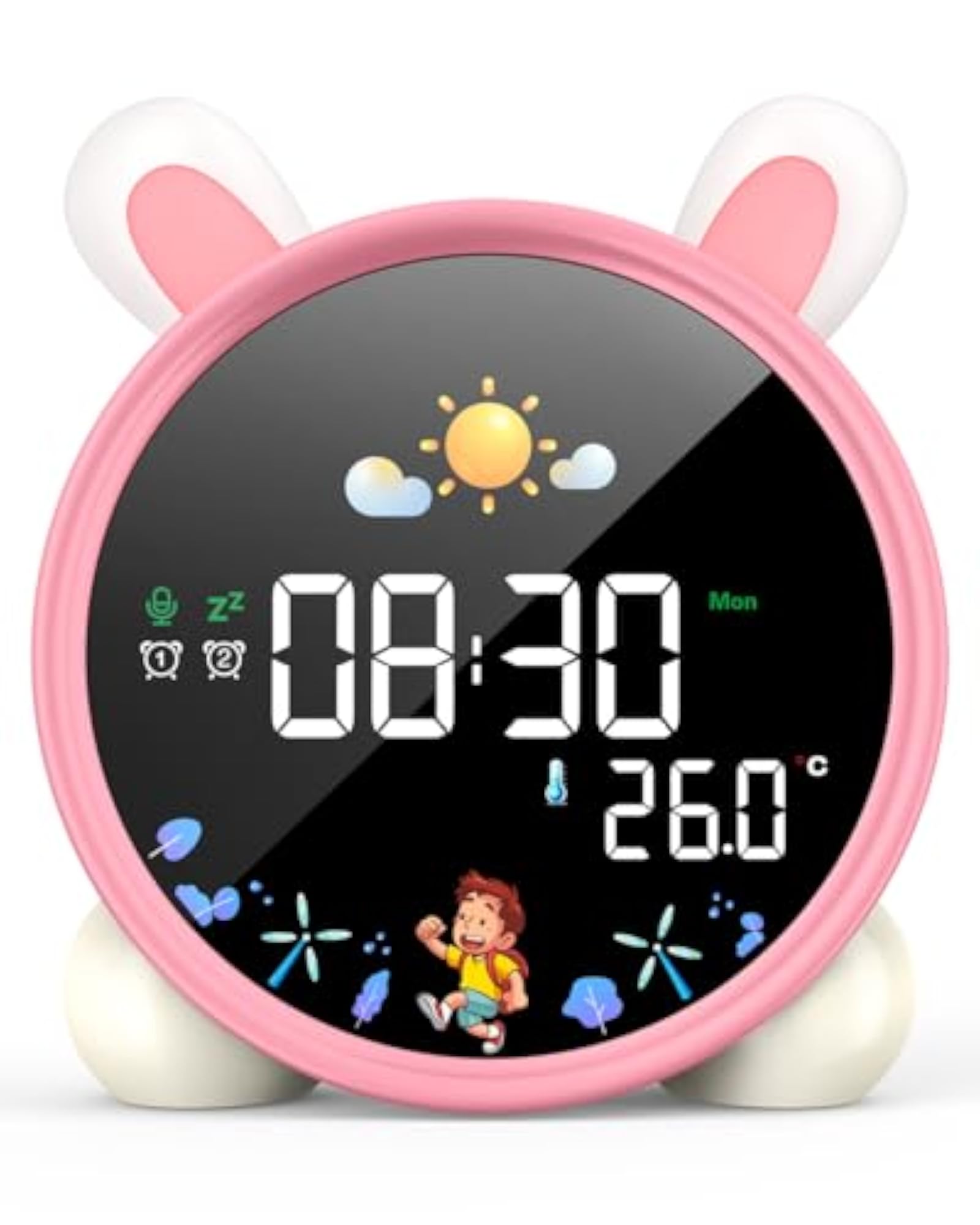 Children's Sleep Trainer Clock with Sun & Moon Mode