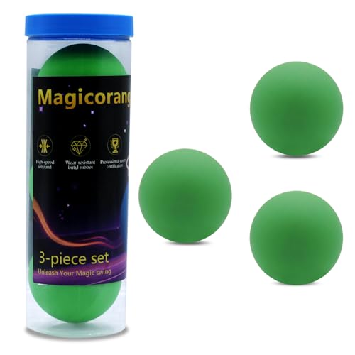 3 Pack Racquetball Multi Colored Racquetballs High Bounce Rubber Racquetballs (Green)