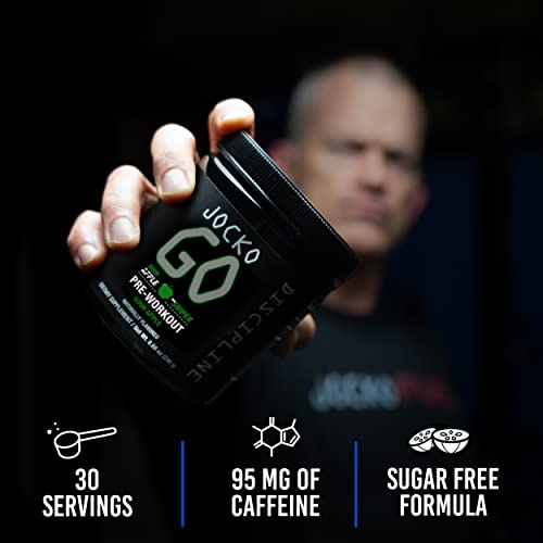 Origin Jocko Fuel Pre Workout Powder With L-Citrulline, Nootropic & Caffeine For Endurance & Stamina - Keto, Sugar Free Blend For Distance Running, Cycling, Jiu Jitsu - 30 Servings (Sour Apple) #TOP2