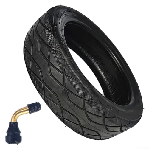 10x2.5-6.5 Tubeless Tyre For Max G30 Electric Scooter, Thick Tire Outer Road Tire Electric Kick Scooter Wheel Parts(Tire+bent nozzle)