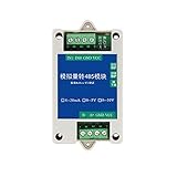 Taidacent 10/12 Bit AD Multi Channel 4-20Ma 0-5V 0-10V PLC Analog I/O Input to RS485 Modbus RTU TCP...