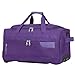 Rocklands® Lightweight Luggage Rolling Holdall Suitcase Wheeled Small Duffle Bag Travel Bag RL501 (Purple, Small (Carry on) 20" (H55 x L29 x W28 cm))