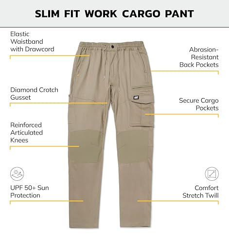 CAT Men's Slim Fit Work Cargo Pant2