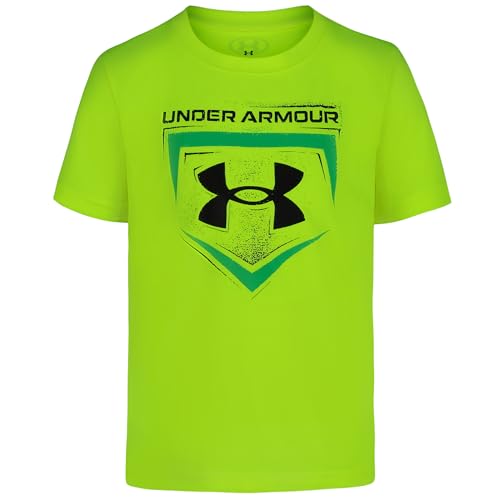 Image of Under Armour Boys Short Sleeve Baseball Graphic T-Shirt, Lightweight & Breathable, Relaxed Fit