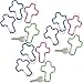 Fun Express - Aluminum Cross Clip Key Chains - Bulk (1-Pack of 12)