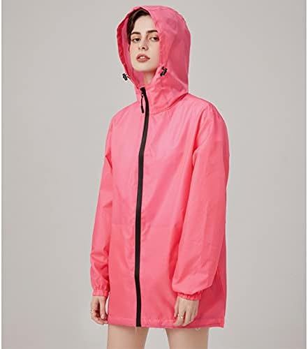 Adult Universal Portable Solid Color Short Raincoat For Outdoor Running Cycling and Camping image 4