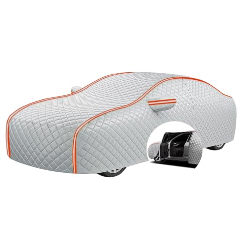 Funda Coche antigranizo para Mercedes ENZ CLK Convertible A209| Acolchado de algodón Grueso Cubre Coches Exterior Protege contra la Nieve, la Lluvia y el Granizo con Bandas Reflectantes