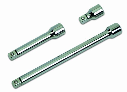 Williams JHWWSS-3XT 1/2 Inch Drive Extension Set, 3-Piece, in Pouch, Provides Chrome-Plated Durability, Secure Socket Retention for Professional Applications