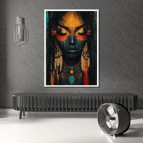 Tableau sur toile plumes cosmiques impression haute définition