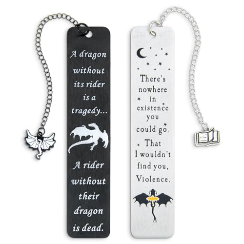 Dragon Metal Bookmark Set of 2
