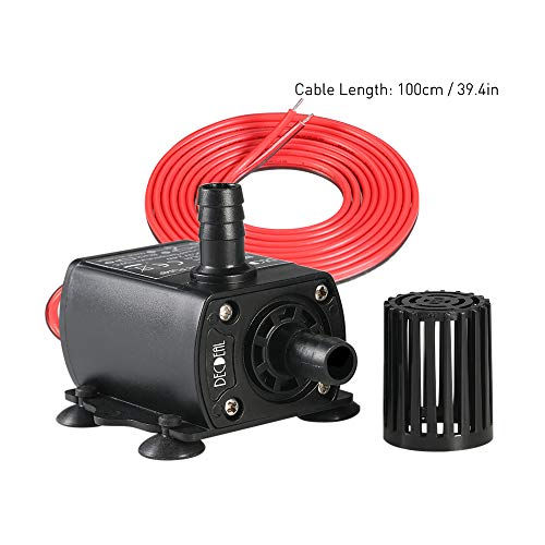 Decdeal DC12V 5W Ultra-silencioso Mini Bomba de Água Sem Escova Fonte Submersível À Prova D 'Água A
