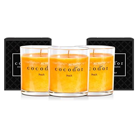 COCODOR Prämie Kerzen im Glas/Pfirsich/Brenndauer 30-40 Stunden/Wohnaccessoires & Deko Cover