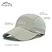 ELLEWIN Men's Baseball Cap UPF50 Hat W/Foldable Long Large Bill,One Size,Khaki