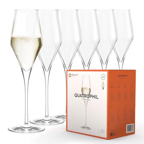 Stölzle Lausitz Bicchieri da Champagne Quatrophil Set di 6, 290 ml – Eleganti...
