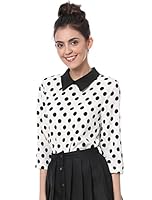 Algopix Similar Product 7 - Allegra K Womens Polka Dots Contrast