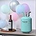 AmazGas 13.4L Helium Tank With 14.9 cu.ft 99.99% Pure Helium Gas Blend Kit, Disposable Helium Tank For Balloons, with 50 Count 10 inch Balloons & 50ml balloons treatment liquid, Blue (1 pack)