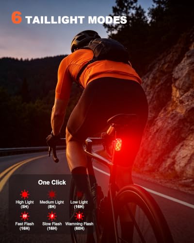Image of Zewdov 1000LM Bike Lights for Night Riding with Spotlight & Floodlight