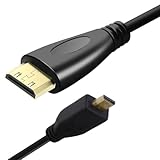 REY Cable HDMI 1.4 4K a Micro HDMI con Ethernet, 1M