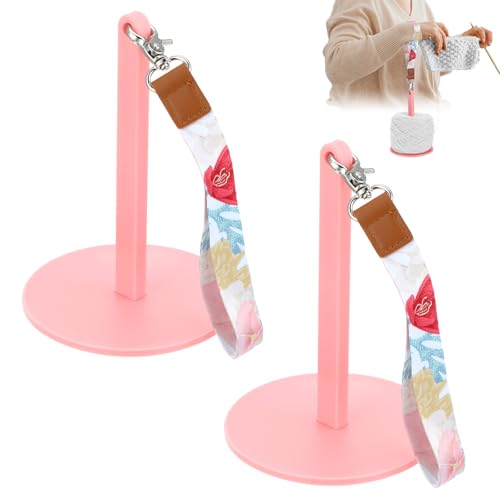 Image of 2pcs Wrist Yarn Holder, Portable Yarn Ball Holder Craft Yarn Spinner Yarn Hanger Knitting Storage Stand Crochet Minder Accessories Crocheting Supplies for Preventing Yarn Entanglement