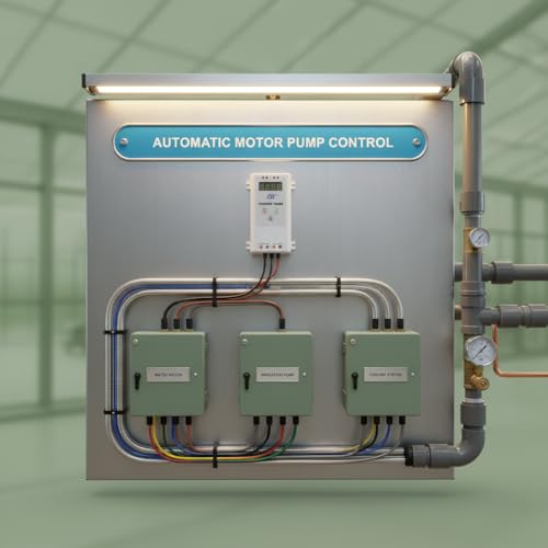 Image of CSI INTERNATIONAL Digital Cyclic Timer for Fogger, Hydroponics, Auto Cut Off Irrigation Pump, Mist Cooling, Water Motor, Up to 1Hp /15A, ON /Off in Seconds /Minutes for Agriculture & Industrial Use