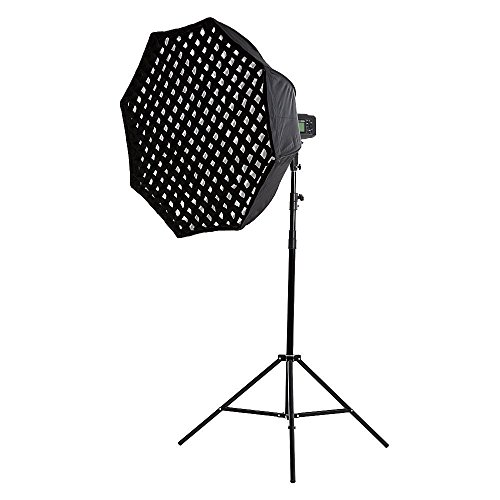 Parapluie de poche octogonal 60cm pliable pour flash AD600 diffusion douce - 7