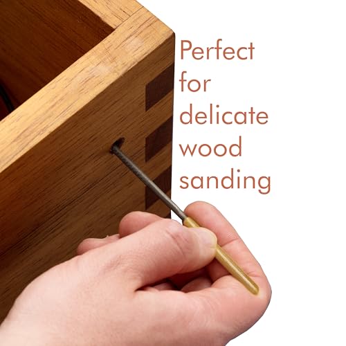 YOCAMIRAGA 15Pcs Metal File Set, 5Pcs Metal Files for Wood and Metal & 10Pcs Needle File Set for Sanding Work with Synthetic Leather Roll-Up Tool Pouch. - Image 7