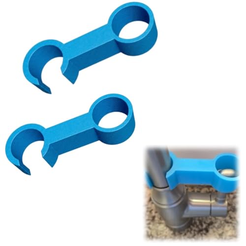 2 Pack Faucet Lock for Kitchen or Bathroom Sink Pet & Child Proof Water Handle Protector Tool-Free Flood Prevention Device Fits 1" to 1-1/8" Diameter FaucetsReplacement Parts (Blue)