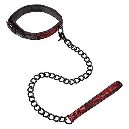 Calexotics Scandal Collar With Leash – Bdsm Fetish Play Set For Couples – Sexy Bondage Restraint Lingerie – Black #TOP1