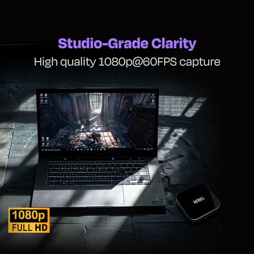Image of Kreo Lynx Video Capture Card Full HD 1080p /60FPS, 4K@30FPS Input Support via HDMI, HDMI to USB 3.0, Ideal for Gaming, Streaming, Broadcasting, and Recording, Universally Compatible (Lynx Pro)