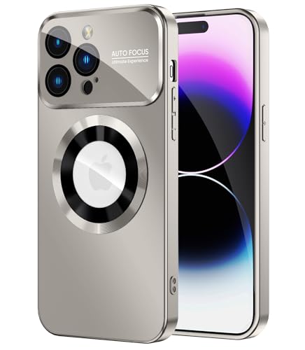 MAKAVO Magnetic for iPhone 14 Pro Max Case, Compatible with MagSafe, Built-in Camera Lens Protector...
