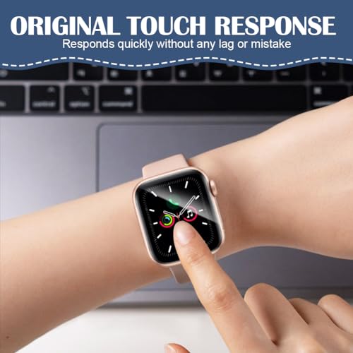 OFFCUP Schutzfolie für Apple Watch 4/5/6/SE 40mm, 6 Stück Displayschutz Panzerfolie Displayschutzfolie HD Klar Displayfolie Weich TPU Folie Displayschutz für iwatch 4/5/6/SE Glas Schutz Folie