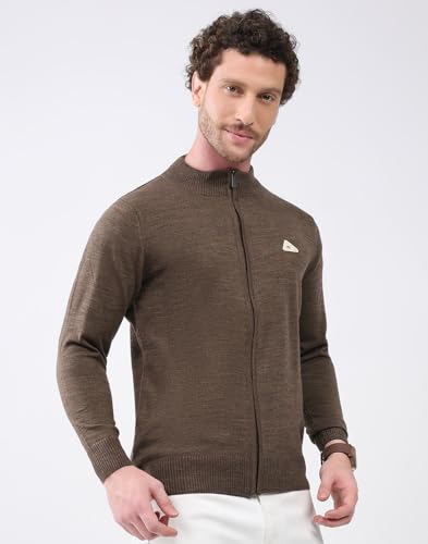 Image of Monte Carlo Men Regular Fit Full Sleeve Solid T Neck Winter Pullover (Pack of 1)