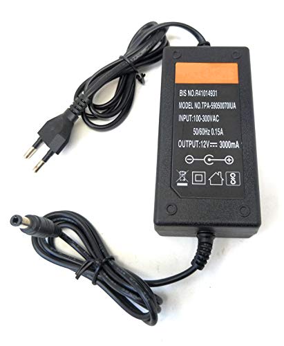 TRP TRADERS 12V 3Amp DC Power Adapter Supply Charge SMPS