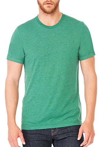 Bella Canvas Perfect Tri-Blend Fashionable T-Shirt, Large, Grass Green Triblend