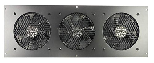 Black Friday - 50% OFF Coolerguys Programmable Thermostat Cooling Kit for Cabinets, AV, and Components (Metal, Triple 120mm)