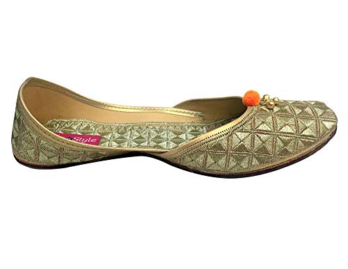 Image of Women Khussa Shoes Punjabi Jutti Rajasthani Joti Mojari Mojri
