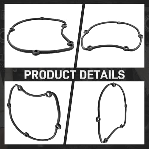 Image of 06H103483C Engine Upper Timing Chain Cover Gasket with Seal Compatible with VW Beetle 2012-2016 Compatible with Passat 2008-2012 Compatible with Audi Q5 2009-2017 Compatible with S6 2012-2014